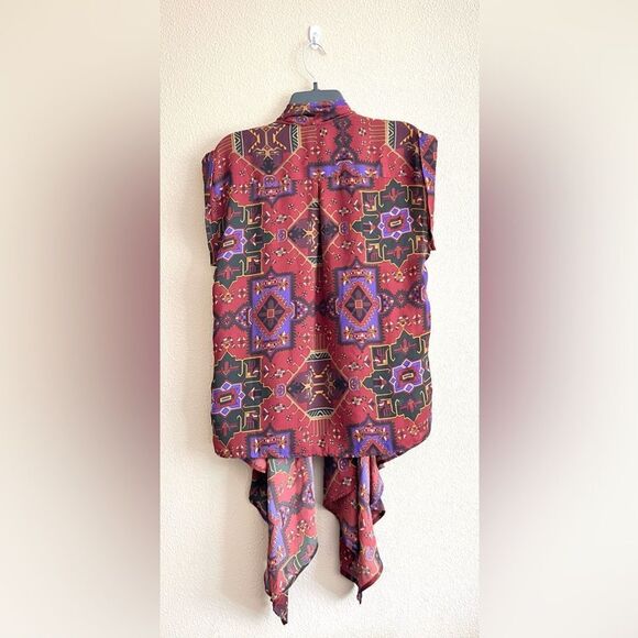 Silence + Noise Aztec Print Flowy Kimono Cardigan - Picture 6 of 6